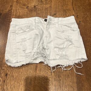 Girls Conband White Jean Shorts Size 10